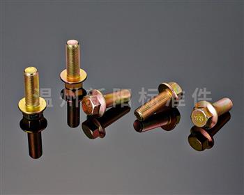 -Q184  -Q185 -GB16674 -外六角法蘭螺栓 -彩鋅-發黑-黑色達克羅 -8.8級 -10.9級