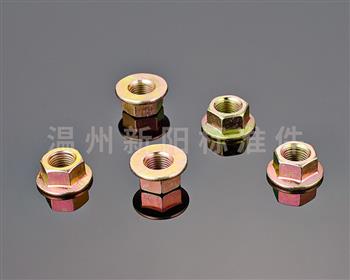 -6187 鐵片鎖緊 -6187壓三點鎖緊 -非標(biāo)螺母  -彩鋅 -藍白鋅