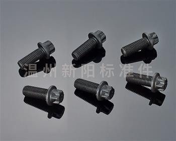 -非標螺栓  -發黑   梅花頭法蘭螺栓