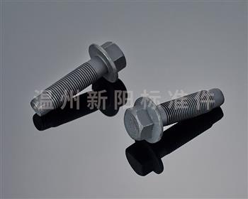 -非標螺栓 -英制螺栓 -黑色達克羅   平腦發黑法蘭螺栓 10.9級平腦螺絲六角法蘭面螺栓